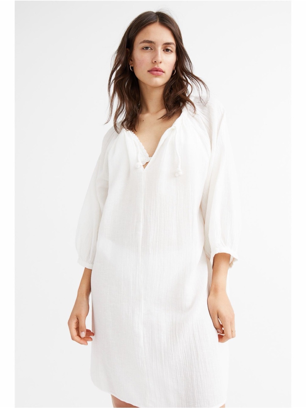 H&M Women’s White Swim Cover-Up Dress